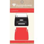 Diamond Press Mini Stamp and Dies: Typewriter